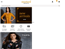 Tablet Screenshot of mustardfashion.com